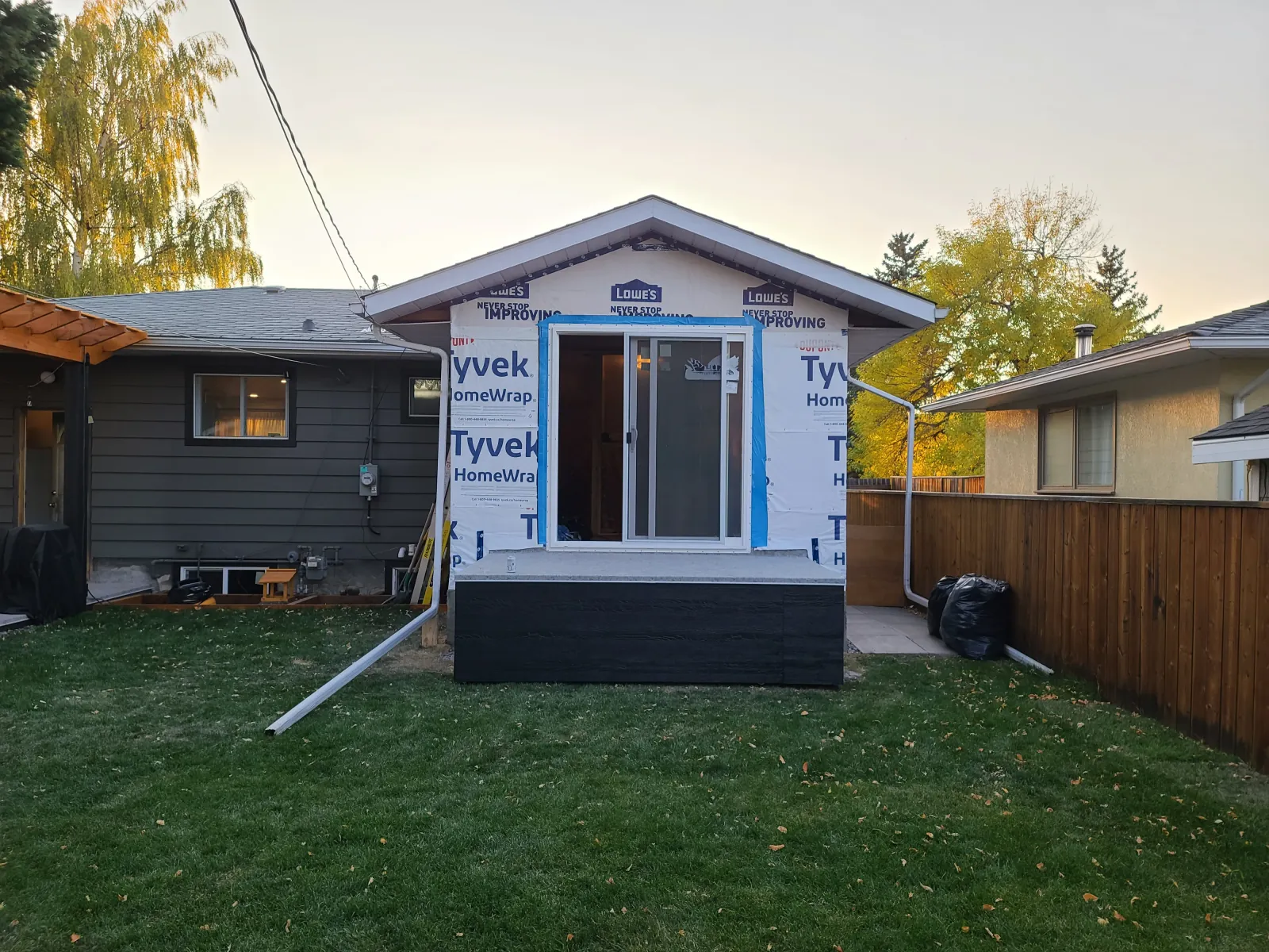 Home extension in a Calgary home renovation