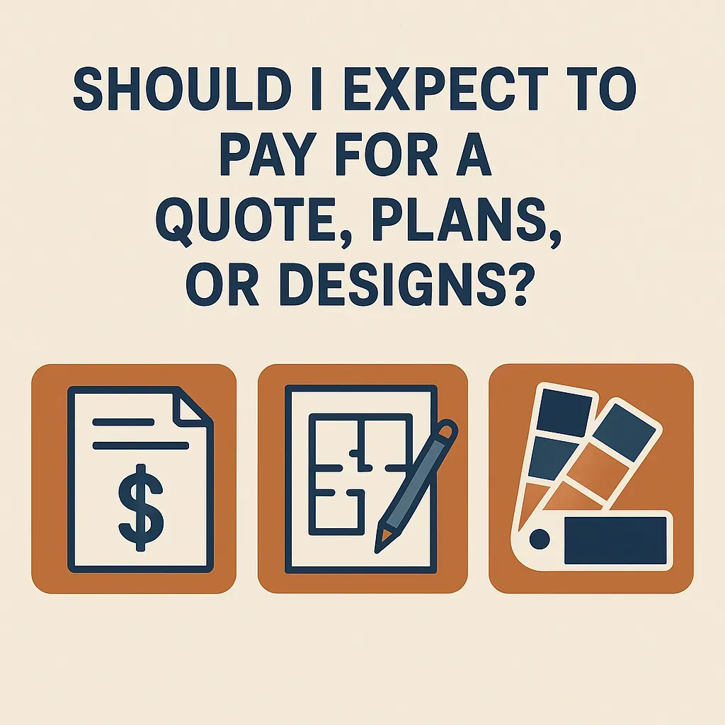 Should I Expect to Pay for a Quote, Plans or Designs for my Calgary Home Renovation