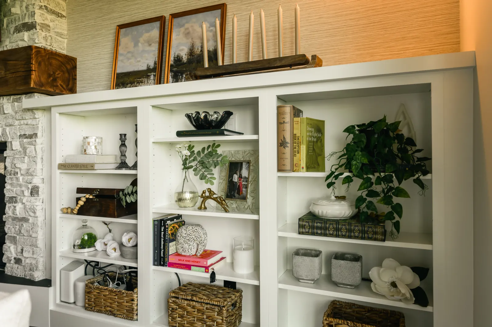 Living room details — Artesia, De Winton Complete Home Renovation