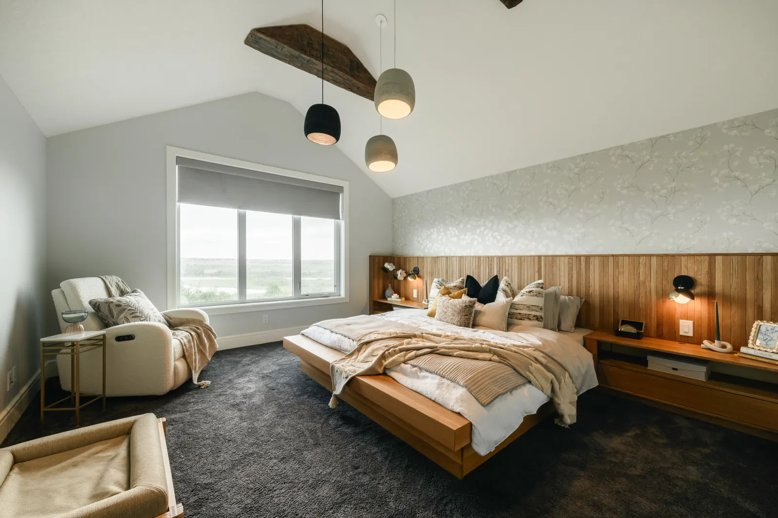 Bedroom details — Artesia, De Winton Complete Home Renovation