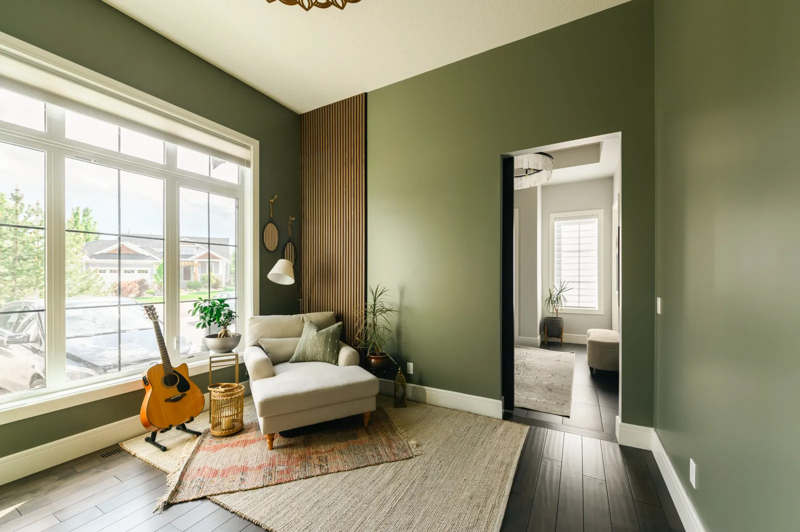Living room details — Artesia, De Winton Complete Home Renovation