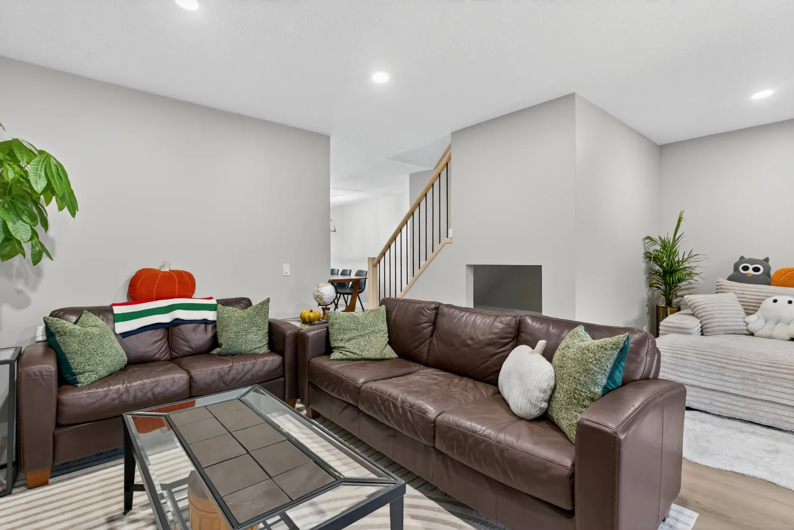Living room details — Okotoks Full Condo Renovation