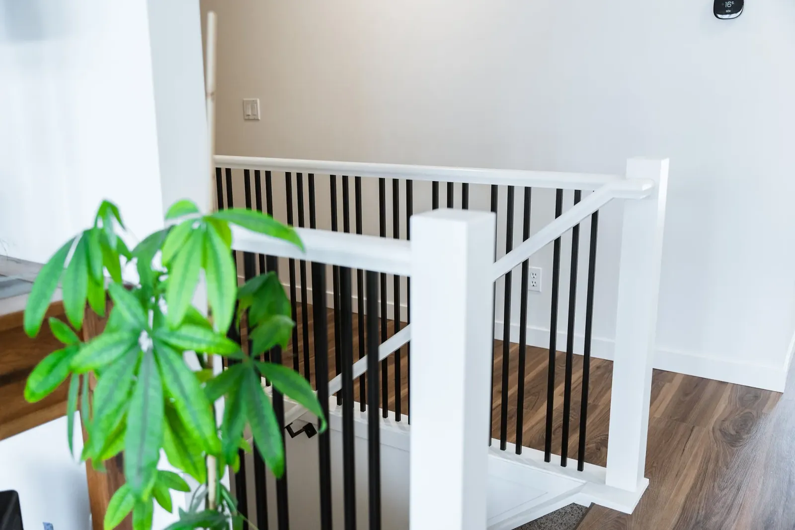 Staircase details — McKenzie Lake Bay Complete Home Renovation