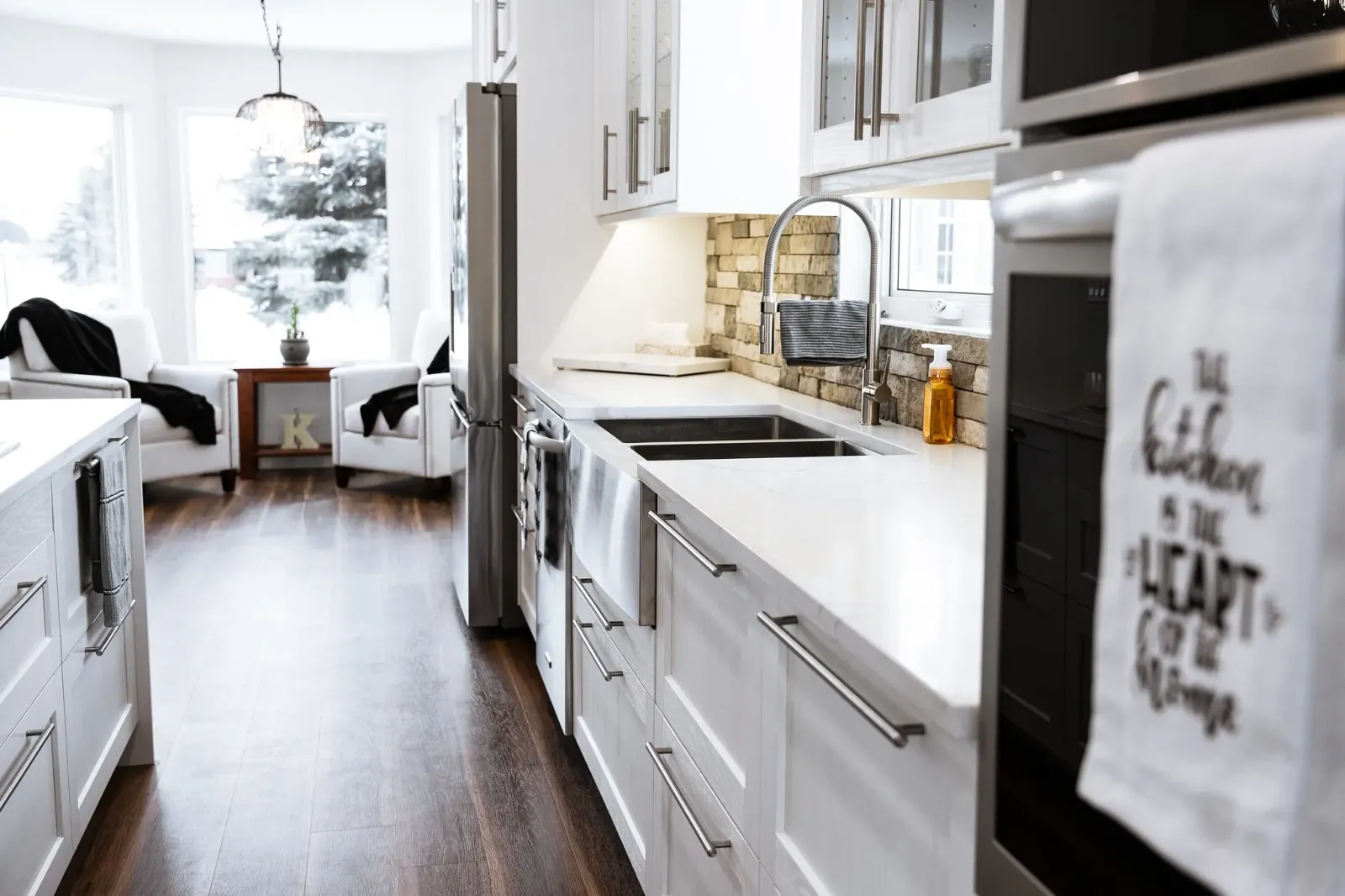 Kitchen details — McKenzie Lake Bay Complete Home Renovation