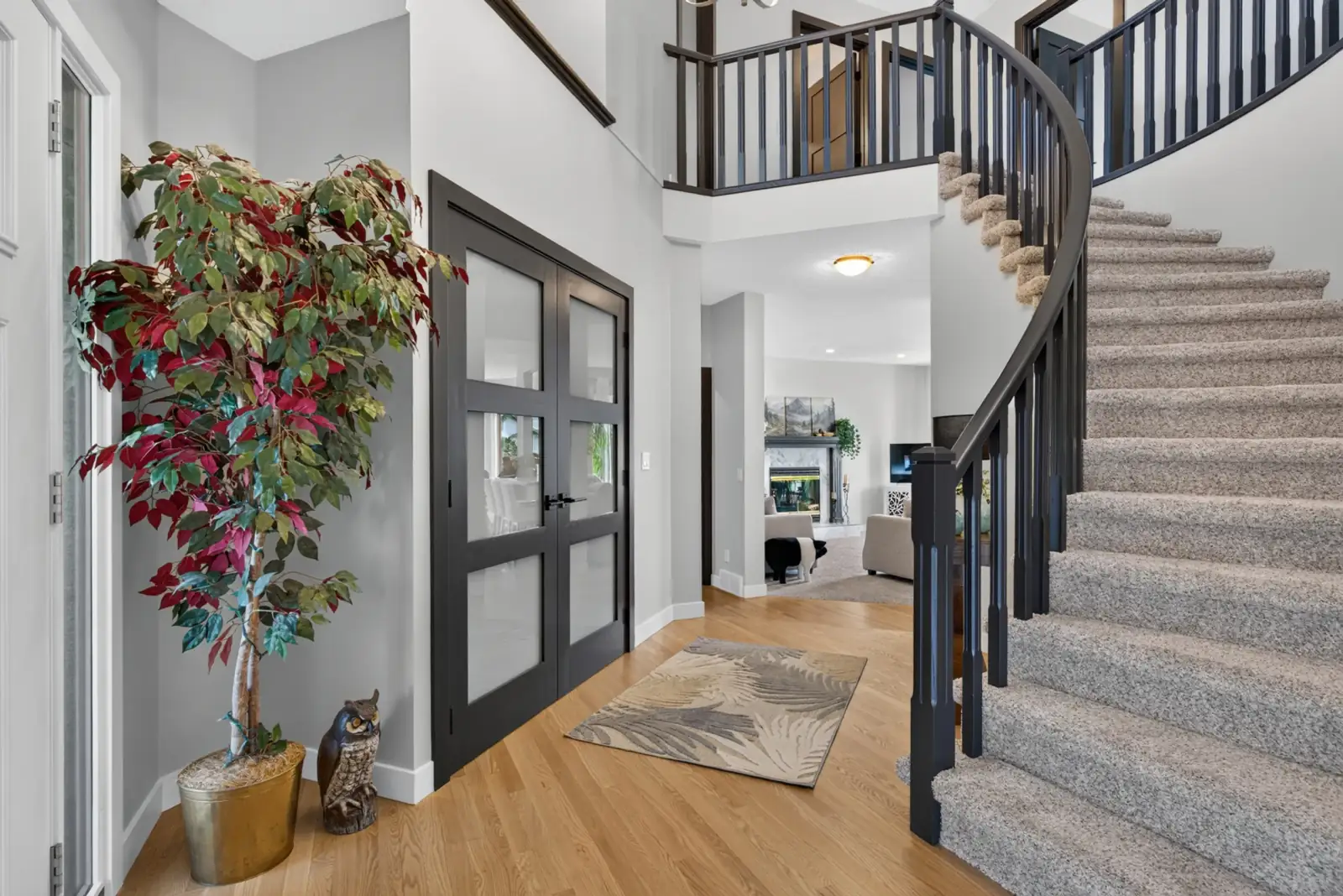 Staircase details — Valley Ridge Complete Home Renovation