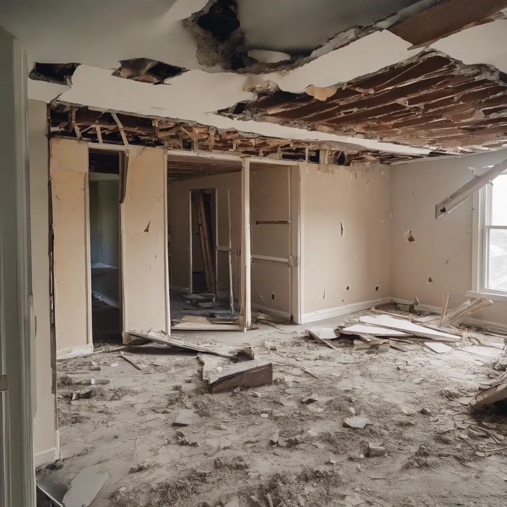 Structural renovation work being assessed during a Calgary home renovation